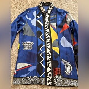 Authentic Mens Long Sleeve Silk Versace Shirt Size 39 worn once